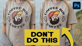 Realistic T-Shirt Mockups from Stock Photos