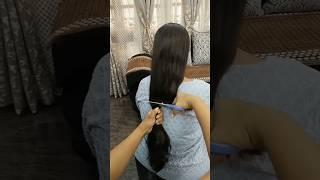 very long hair chopped off for short haircut looks #bobhaircut #shorthaircut #shorts #shortsvideo