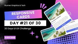 Responsive Cards Figma | UI UX Design Figma | Top Animations Day 21