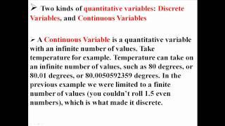 Types of Variables