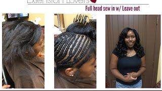 My process of Proper Full head Sew in - Los Angeles Stylist Lee