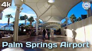 (4K) Palm Springs International Airport California - One of the America's most stress-free airports