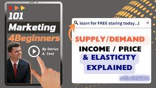 Marketing Basics: The Relationship between Supply, Demand, Income, Elasticity and Price