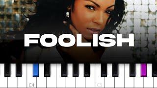 Ashanti - Foolish  (piano tutorial)