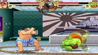 NICK54222 MUGEN: E. Honda VS Blanka