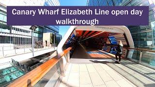 Canary Wharf Elizabeth Line open day walkthrough