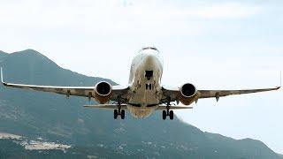 LATE Take Off! Boeing 737 out of Scenic Tivat Airport