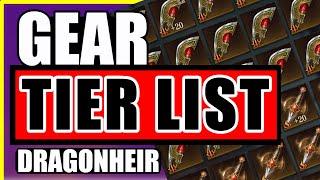 DPS GEAR Tier list | DragonHeir Silent Gods Tier List Series