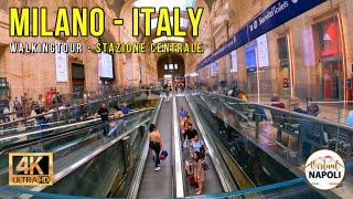 Walking Tour MILAN Italy 4K UHD Milano Centrale (Central Station Milan) #walkingtour #milan