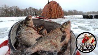 Зимняя рыбалка с НОЧЕВКОЙ на Можайском водохранилище | Ловля ПОДЛЕЩИКА зимой | 2021