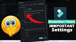 Wondershare Filmora Settings | Wondershare Filmora Preference Setiings