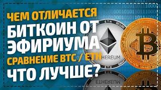 Чем отличается Биткоин от Эфириума? Сравнение BTC vs ETH - что лучше Эфин или Биткоин на самом деле?