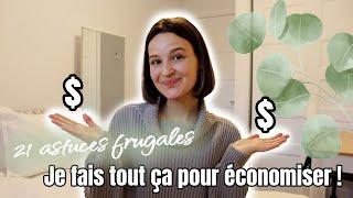 21 astuces frugales que j'applique dans mon quotidien |Vivre en-dessous de ses moyens & économiser 