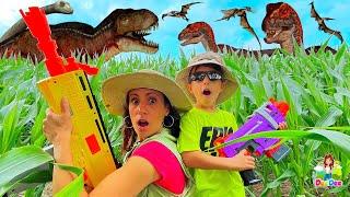 DeeDee and Matteo Dinosaur Adventure For Kids