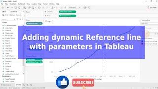 Adding dynamic Reference line with parameters in Tableau