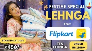 All new FLIPKART LEHENGA hual *festive special* | Tryon | Honest Review | gimaashi