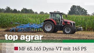 Massey Ferguson 6S.165 im top agrar Praxistest -  Rot, kompakt und stark