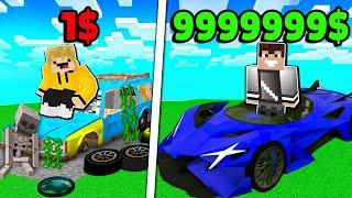 AUTO za 1$ vs 9999999$ w Minecraft!