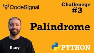 3. Palindrome: CodeSignal Python Full Explanation