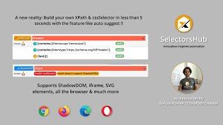 #SelectorsHub 1.0 detailed tutorial.