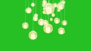 Hanging Lights Green Screen