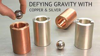 Making Anti-gravity tubes - Copper & Silver! - Lenz's law - Metal casting Experiment