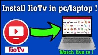 How to install jiotv in laptop or pc