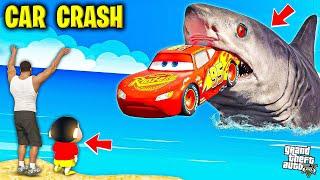 Giant Megalodon Eating Shinchan's New Car in Tamil | Happy Gamer