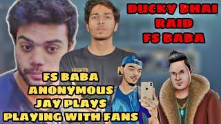 Ducky bhai raid on fs baba live stream / star anonymous fs baba mrjayplay playing rooms with fans