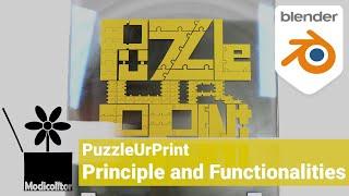 PuzzleUrPrint - Principle and Functionalities (Blender Addon)