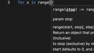 Counting backwards in Python. Use the third parameter of the range function.