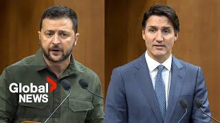 Zelenskyy urges Canada to lead efforts against Russia in 1st in-person parliament address |  FULL