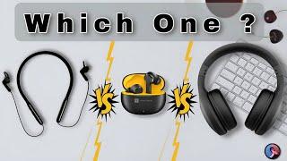 TWS vs Neckband vs Headset: Which is best option for you |  The best value Wireless headphones.