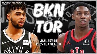 Brooklyn Nets vs Toronto Raptors Full Game Highlights | Jan 1 | 2025 NBA Season