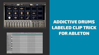 Addictive Drums Labeled Clips Trick for Ableton Live (Free Download) | Side Brain