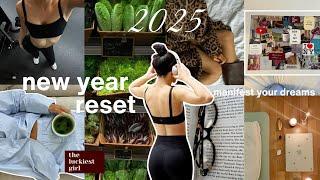 RESET with me for 2025!ultimate *NEW YEAR* reset | goals, vision board + manifesting