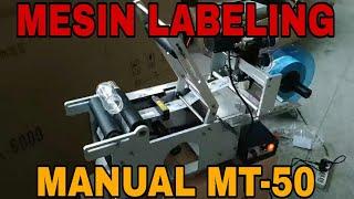 Mesin Labeling Botol Manual | Tempel Label Stiker Botol Bulat