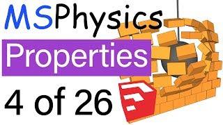 MSPhysics Plugin for SketchUp - Object Properties | 4 of 26