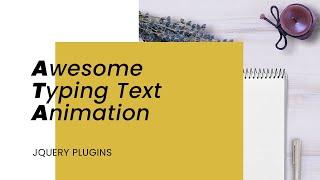 Awesome Animated Typing Text Animation | Jquery Plugins