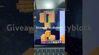 Skyblock giveaway estimated 400 mil coins