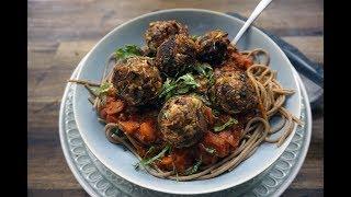 vegane Beanballs mit Spaghetti - Rezept und Anleitung - Natürlich Lecker