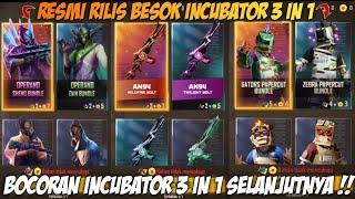 BOCORAN RESMI INCUBATOR 3 IN 1 SELANJUTNYA FREE FIRE TERBARU 2024 ‼️