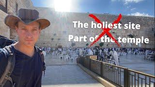 What is the Western Wall? (Not the holiest site. Not part of the temple)