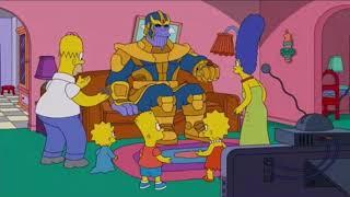 The simpsons and thanos