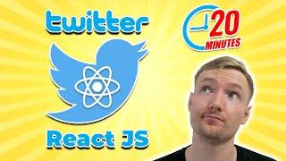 Building A Twitter Clone in 20 MINUTES with Firebase & JavaScript React FROM SCRATCH