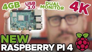 NEW Raspberry Pi 4 vs. 3B+ [4k, 4GB, Dual-Display]