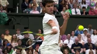 Carlos Alcaraz hits HUGE 107mph forehand  | Wimbledon 2024
