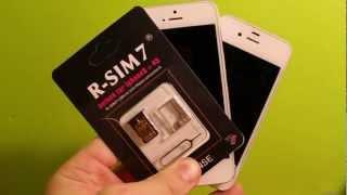 Unlock iPhone 5 / 4S iOS 6 R-Sim 7 Review CDMA/GSM Sprint Verizon At&t (Got it to work on iPhone 4S)