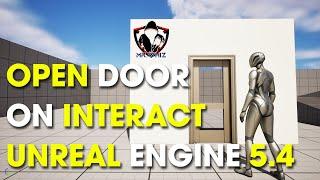 Unreal Engine 5.4.2 Beginner Tutorial - Open Door byInteract #unrealengine5 #mrwhiz #gamedevelopment