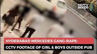 Hyderabad Mercedes Gang-Rape Case: CCTV Footage Of Girl & Boys Outside Pub
